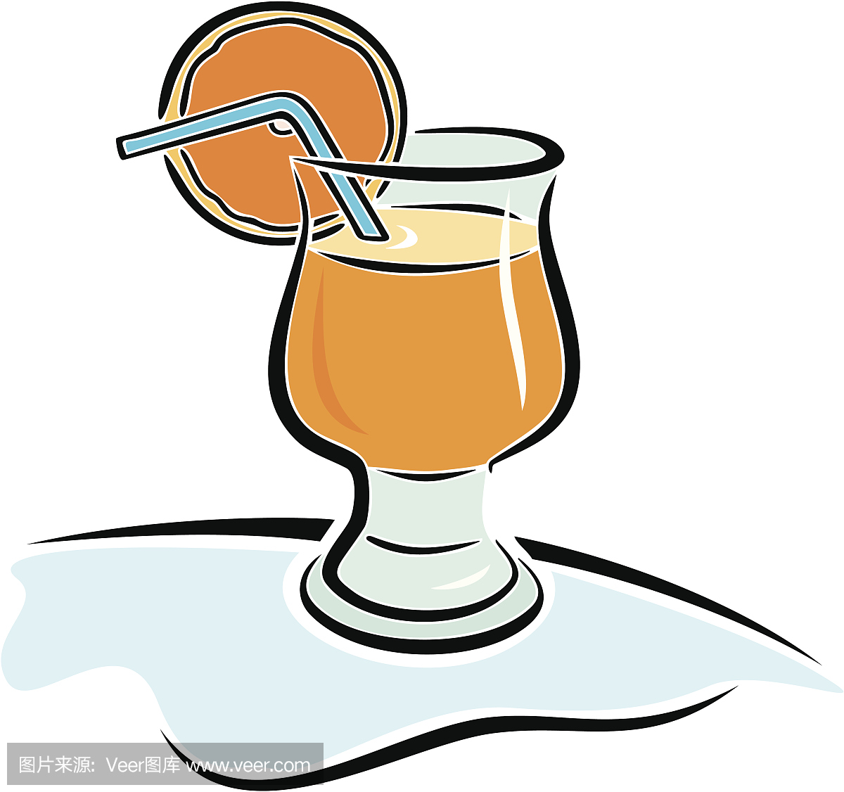 鲜橙汁饮料(Vector)